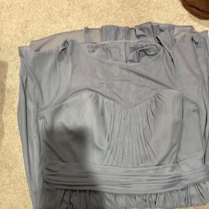 Gray David’s bridal knee length dress